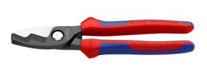 Кабелерез с двойными режущими кромками, рез: кабель  20 мм KNIPEX 9512200SB ― BESSEY SHOP